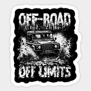 Off Road Off Limits black Sticker